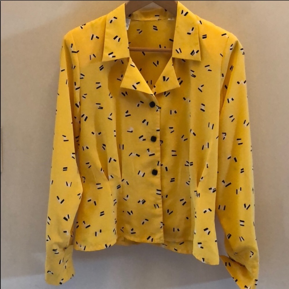 Vintage funky retro 80s / 90s blouse Halloween